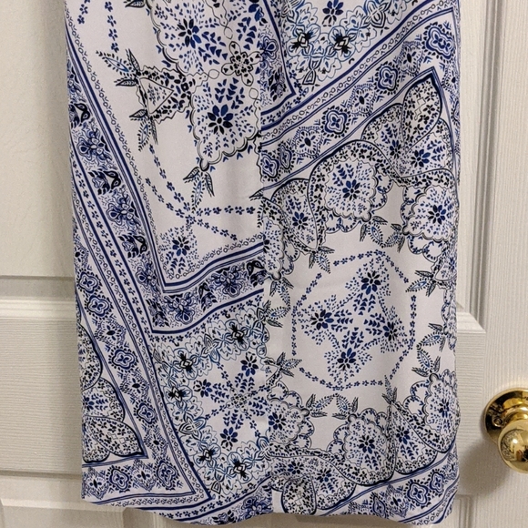 NWT H&M sleeveless porcelain pattern dress Sz 2 - Picture 5 of 5